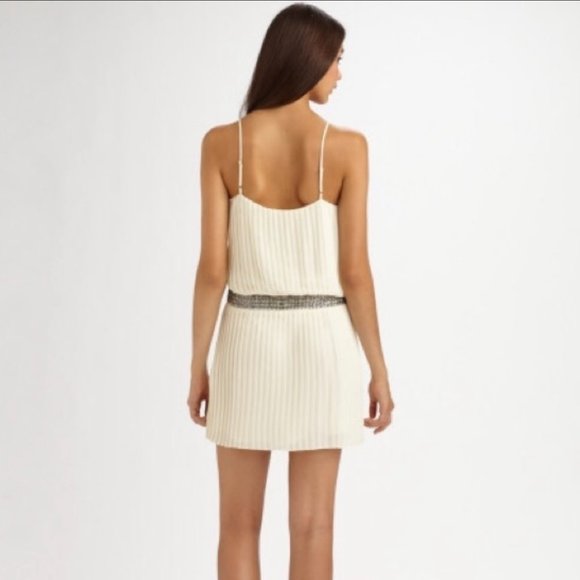 Parker women's embellished pleated dress size S - Picture 2 of 7